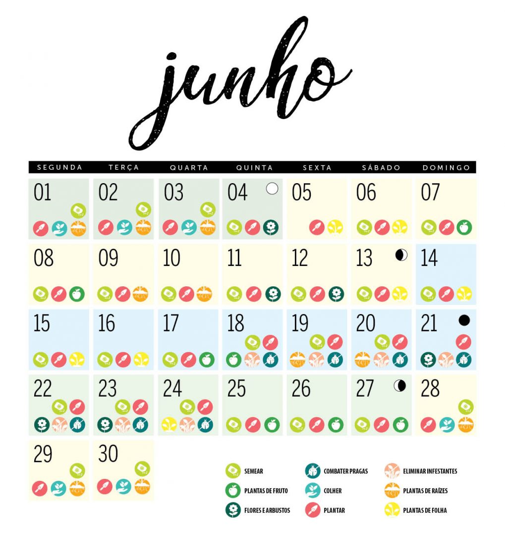  Calendario lunar xuño 2020